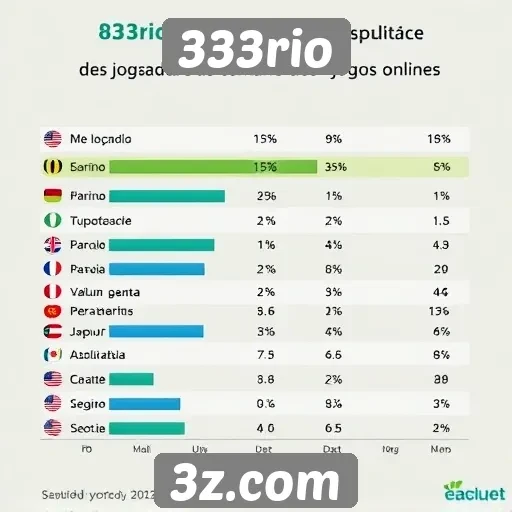 Estatísticas de popularidade do 333rio entre os jogadores