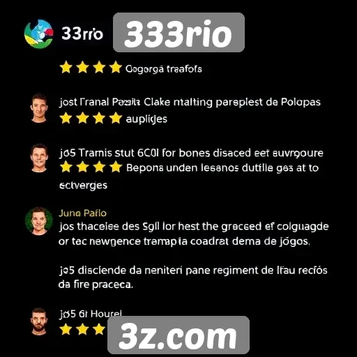 Avaliações de usuários sobre o 333rio